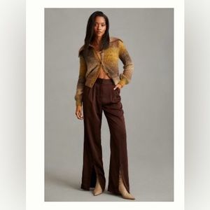 NWT Favorite Daughter Favorite Pant in chocolate size 2 with front slit